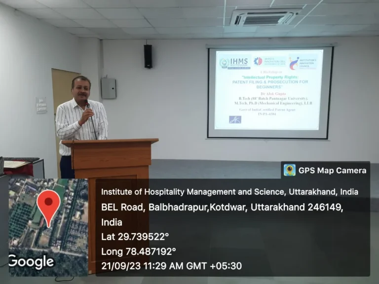 IPR Session on "Patent Filing and Prosecution for Beginners" – IHMS Kotdwar, photo 4