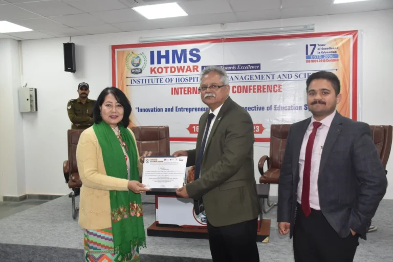 IHMS hosted International Conference "Innovation and Entrepreneurship: In Perspective of Education System (IEPES-2023) – IHMS Kotdwar, photo 69