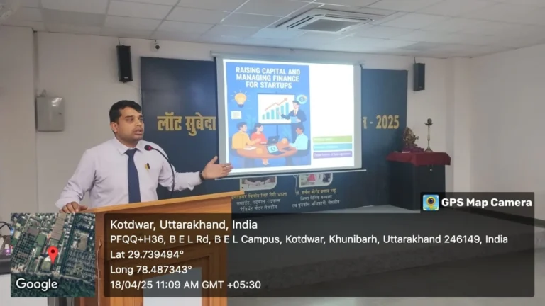 A workshop on “Raising Capital and Managing Finance for Start-ups” – IHMS Kotdwar, photo 7